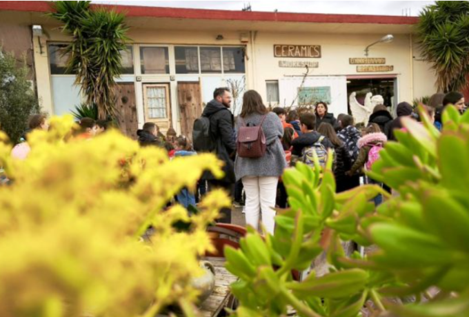 Δημοτικό Σχολείο Καλλιάνων: Επίσκεψη στο εργαστήρι κεραμικής του Silo Art Factory στις Μυκήνες